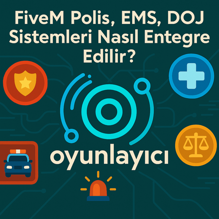 🚓 FiveM Polis, EMS, DOJ Sistemleri Nasıl Entegre Edilir?